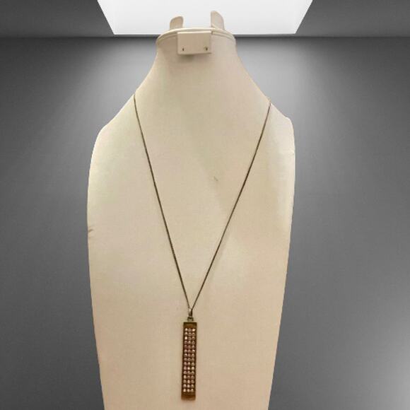 Touchstone Crystal Swarovski Rectangle Pendant - Picture 7 of 7